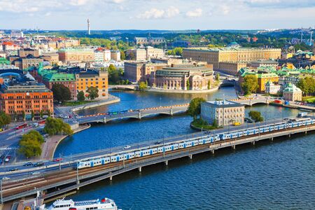 Aerial panorama of Stockholm, Swedenの写真素材