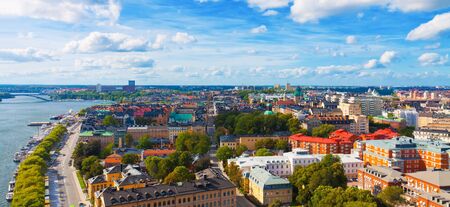 Aerial panorama of Stockholm, Swedenの写真素材