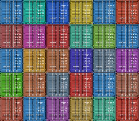 Background from color cargo containers