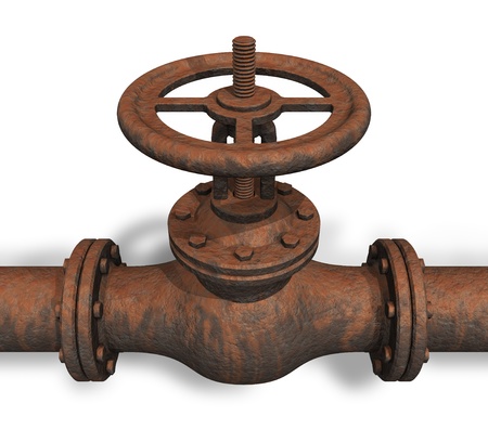 Rusted valve