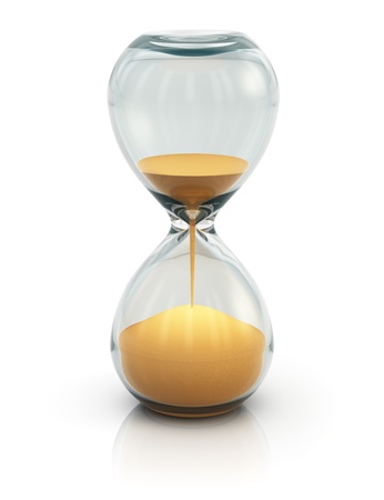 Hourglass, sand clock or timer isolated on white background Hourglass, sand clock or timer isolated on white background