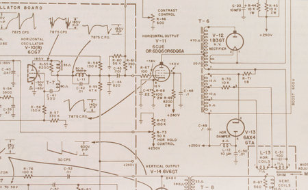 Electronics schematicの写真素材