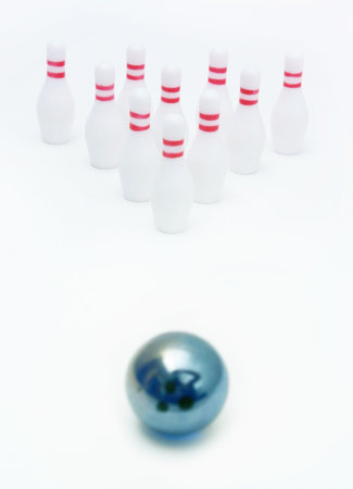 Bowling pinsの写真素材
