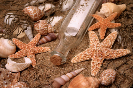 Message in a bottleの写真素材