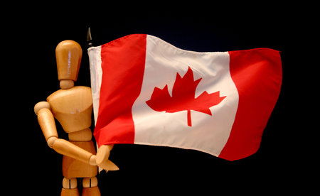 Canadian mannequin .. celebrating July 1stの写真素材