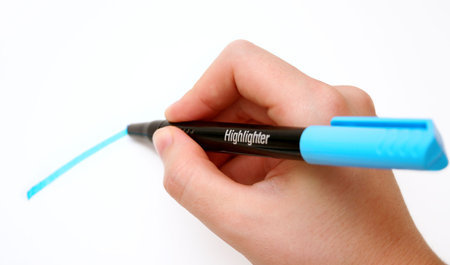 marking with highlighter