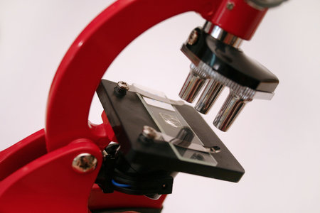  Microscope with slideの写真素材