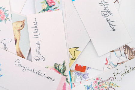 Assorted gift tagsの写真素材