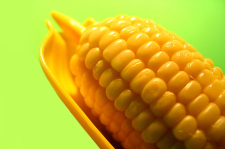 Buttered corn cob.