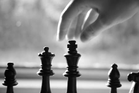 Moving the Kingの写真素材