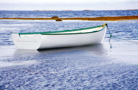 Old fishing boat in Newfoundlandの写真素材