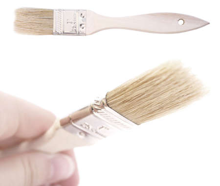 Isolated paintbrushes