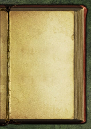 Opened old book background. Mysterious and magical.の写真素材