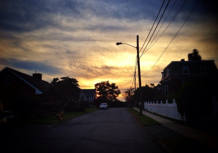 Cloudy sunsetの素材