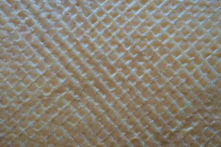 Wafer cake layer with cream from condensed milk and butter