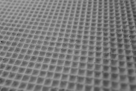 Checkered wafer cake layer for pasting by creamの写真素材