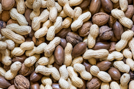 A composition of dried fruit variesの写真素材