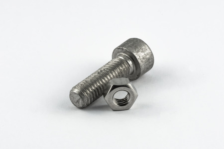 Metal screws with nuts