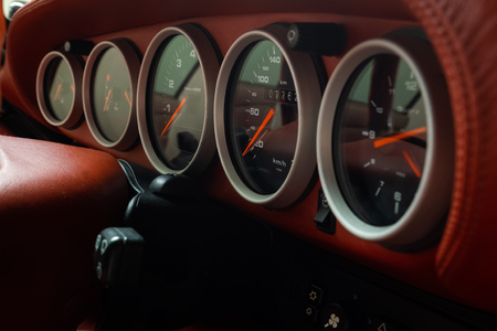 The odometer of a carの写真素材