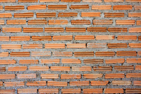 Red brick walls are not plastered.