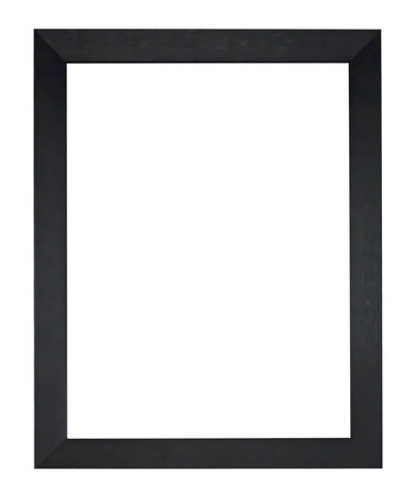 black antique frame isolated on white background.の写真素材