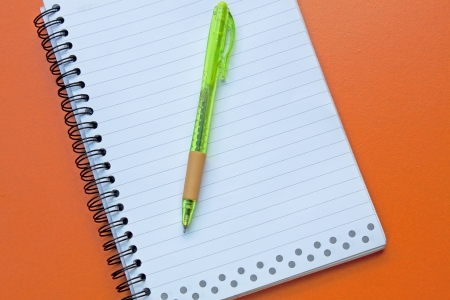 Journal task. A reading record check cut red background.の写真素材