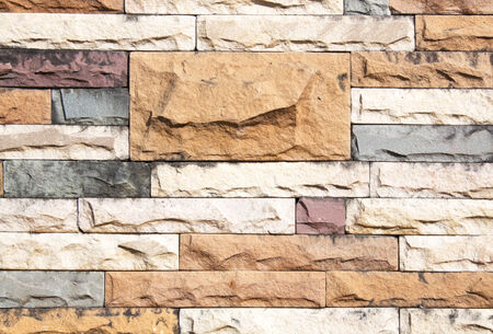 Background of stone wall made with blocks