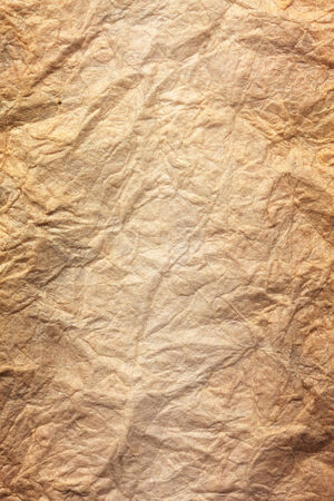 Paper texture brown paper sheet. Sheets of crumpled paper.の写真素材