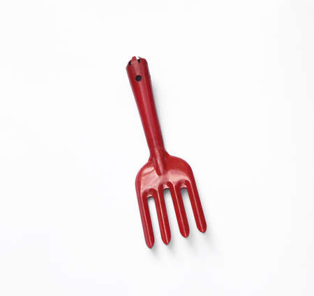 New prong for garden work isolated on white background