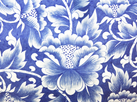 Floral ceramic wall Abstract pattern background texture.