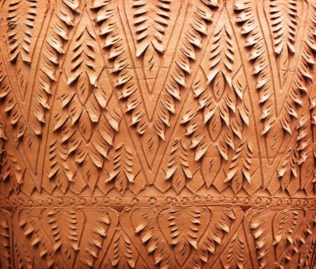 clay jar Thailand the background abstract red clay.の写真素材