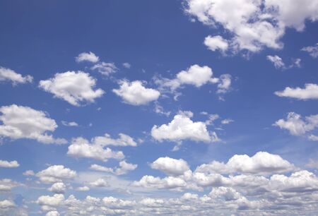 The vast blue sky and clouds sky.の写真素材