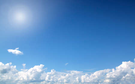 The vast blue sky and clouds sky.の写真素材