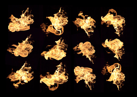 fire and flame pattern background red heat.