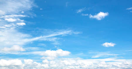 Sky white clouds background abstract nature, fresh air.の写真素材