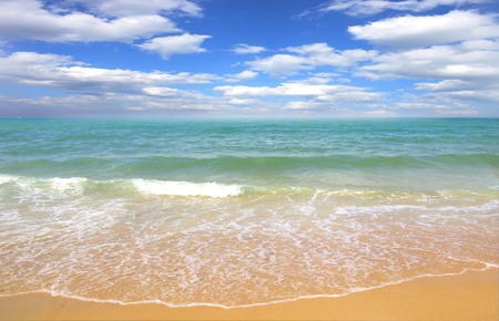 beach and beautiful tropical sea nature background.の写真素材