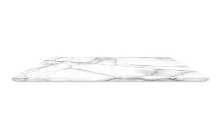 Marble counter isolated on the white background.の写真素材