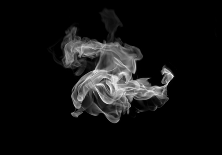 Fog or smoke isolated black background special effectの写真素材