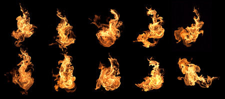 Flame heat fire abstract background black background