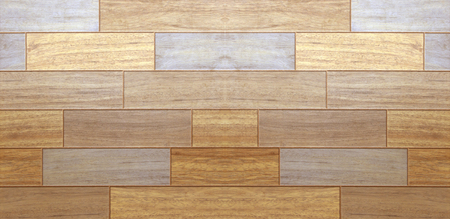 Hardwood maple basketball court floor viewed from aboveの写真素材