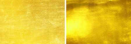 wall and floor gold yellow mosaic tiles texture backgroundの写真素材