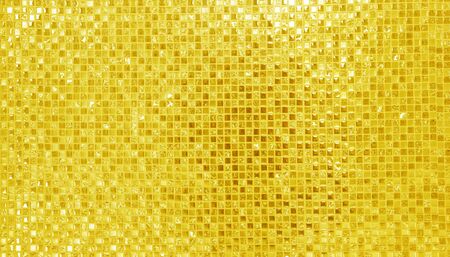 Golden wall background Luxury mosaic gold glitter designの写真素材