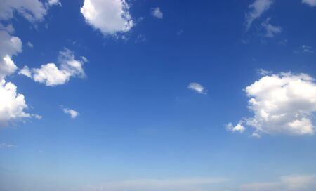 blue sky clouds white natural beautifulの写真素材