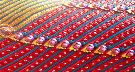 Thailand stucco wall art Decoration Design Backgroundの写真素材