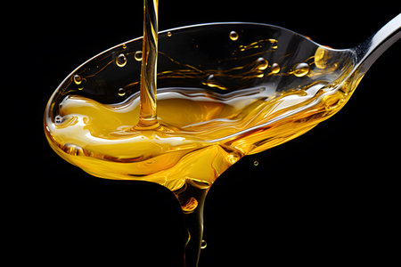 drop of yellow vegetable oil  Generative AIの素材