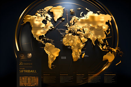 investment graph gold currency international Generative AIの素材