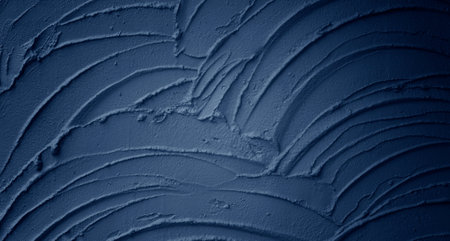 Beautiful Abstract Grunge Decorative Navy Blue Dark Wall Background Texture Banner With Space For Textの写真素材