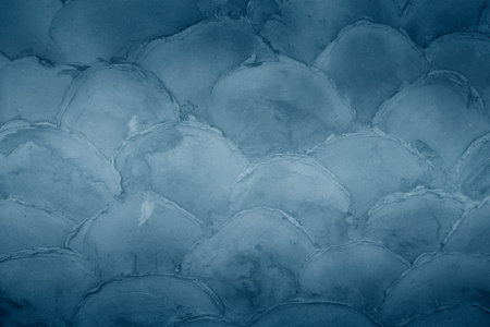 Beautiful Abstract Grunge Decorative Navy Blue Dark Wall Background Texture Banner With Space For...