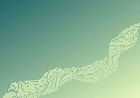 Natural organic shapes, water, waves, liquid, marble abstract background with copy space, in green colors. Modern minimal style vector illustration. Elegant decorative backdrop, banner design conceptのイラスト素材