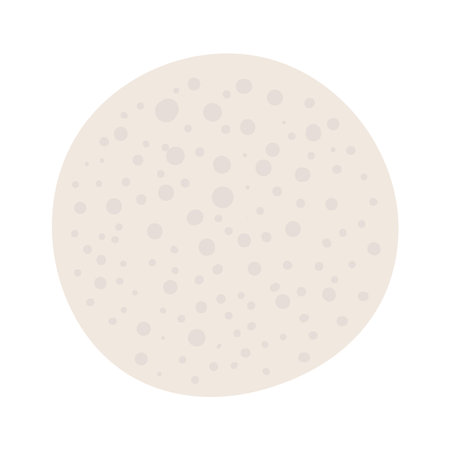 Planet Mercury hand drawn cartoon illustration. Flat style design, isolated vector. Kids print element, astronomy, astrology, celestial body, Solar system, space travel, cosmos, science fictionのイラスト素材